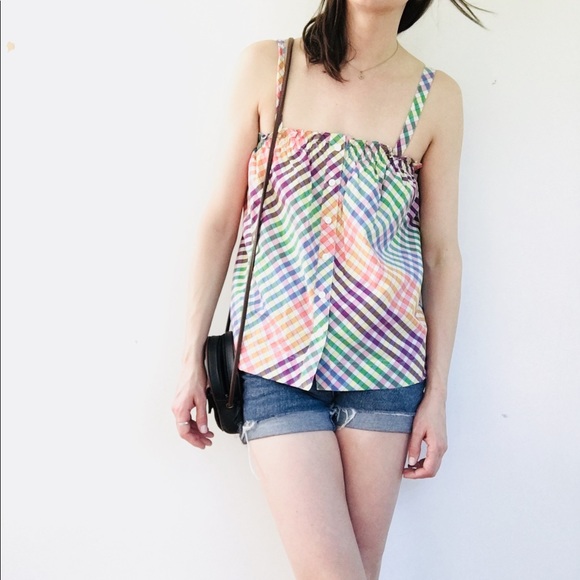 NWT J. Crew checkered tank - Picture 3 of 7